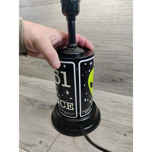 Area 51 No Admittance Table Lamp-No Lamp Shade-Very Unique and Cool! - Picture 2 of 8